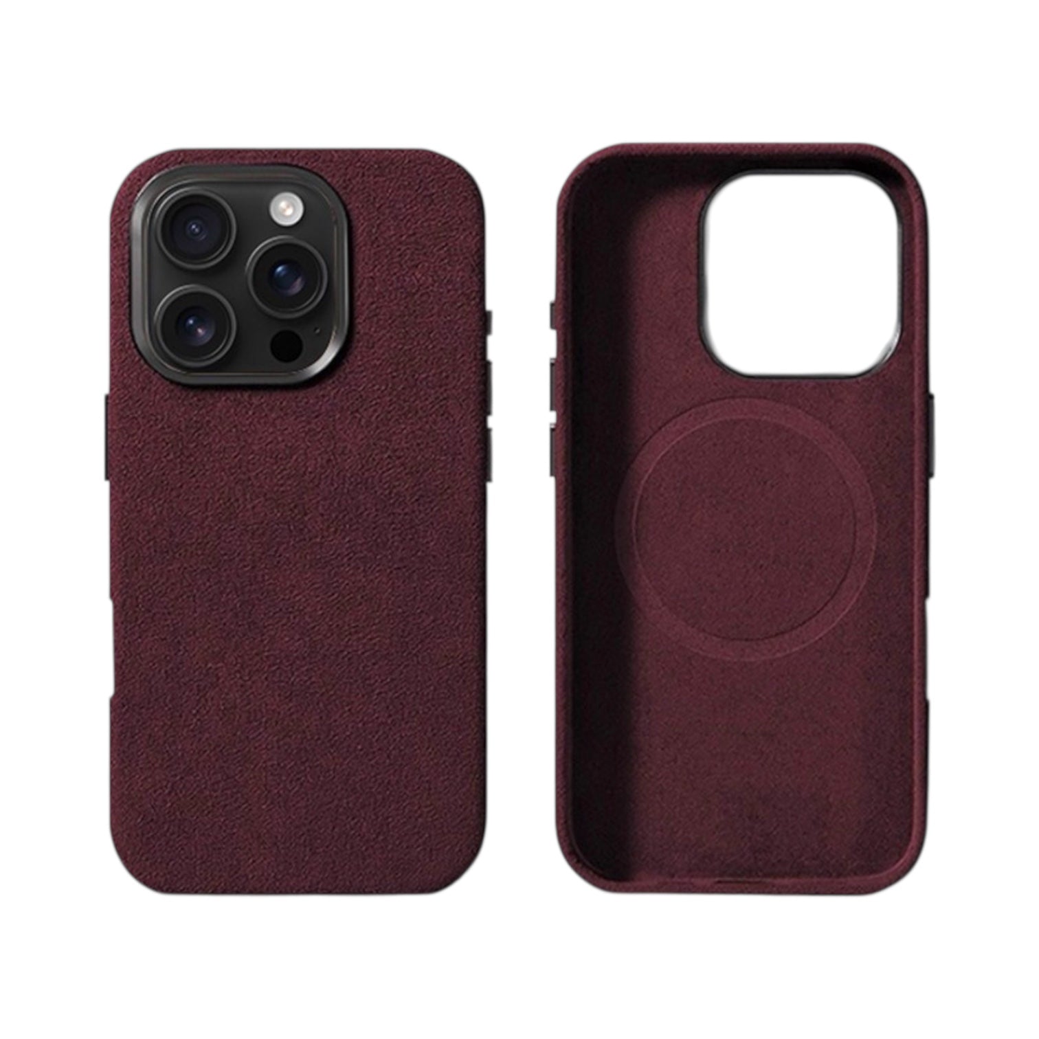 iPhone Alcantara Case – Wine Red