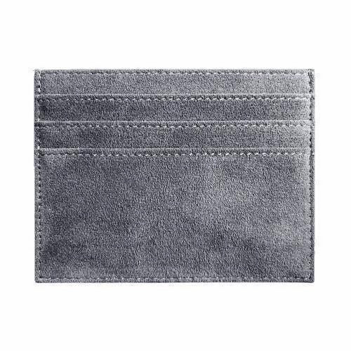 Alcantara Card Wallet – Nardo Gray
