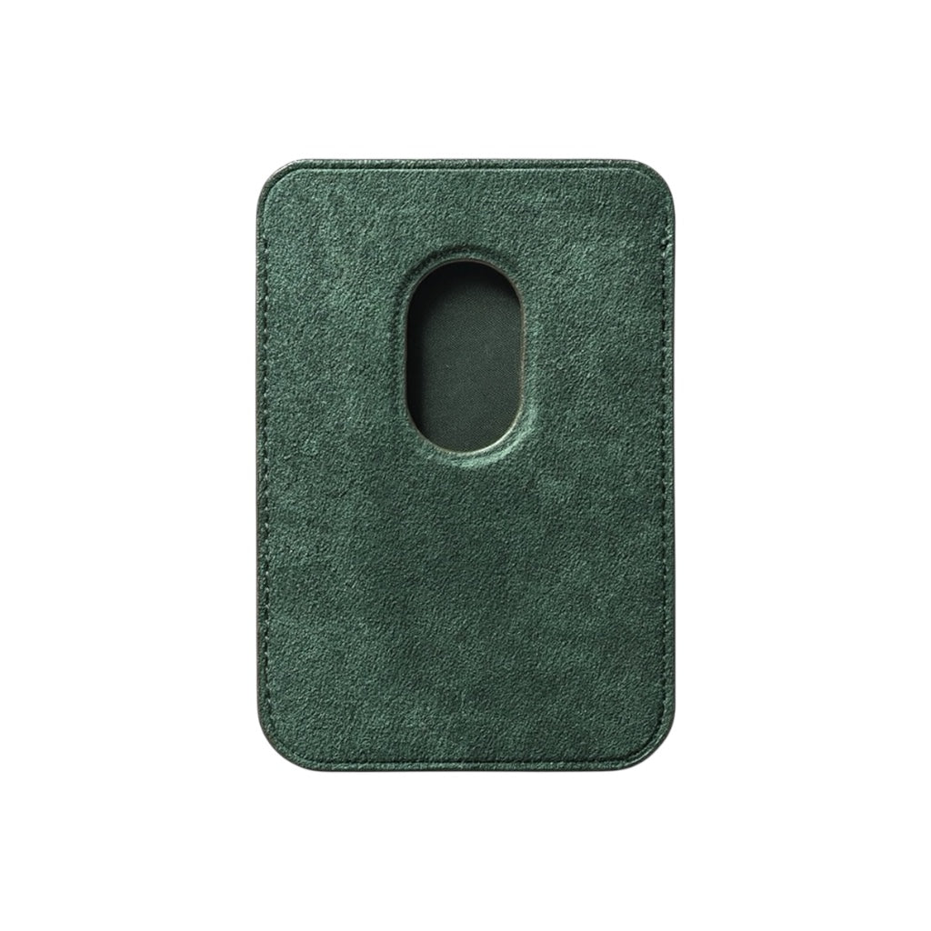 Alcantara MagSafe Wallet – Midnight Green