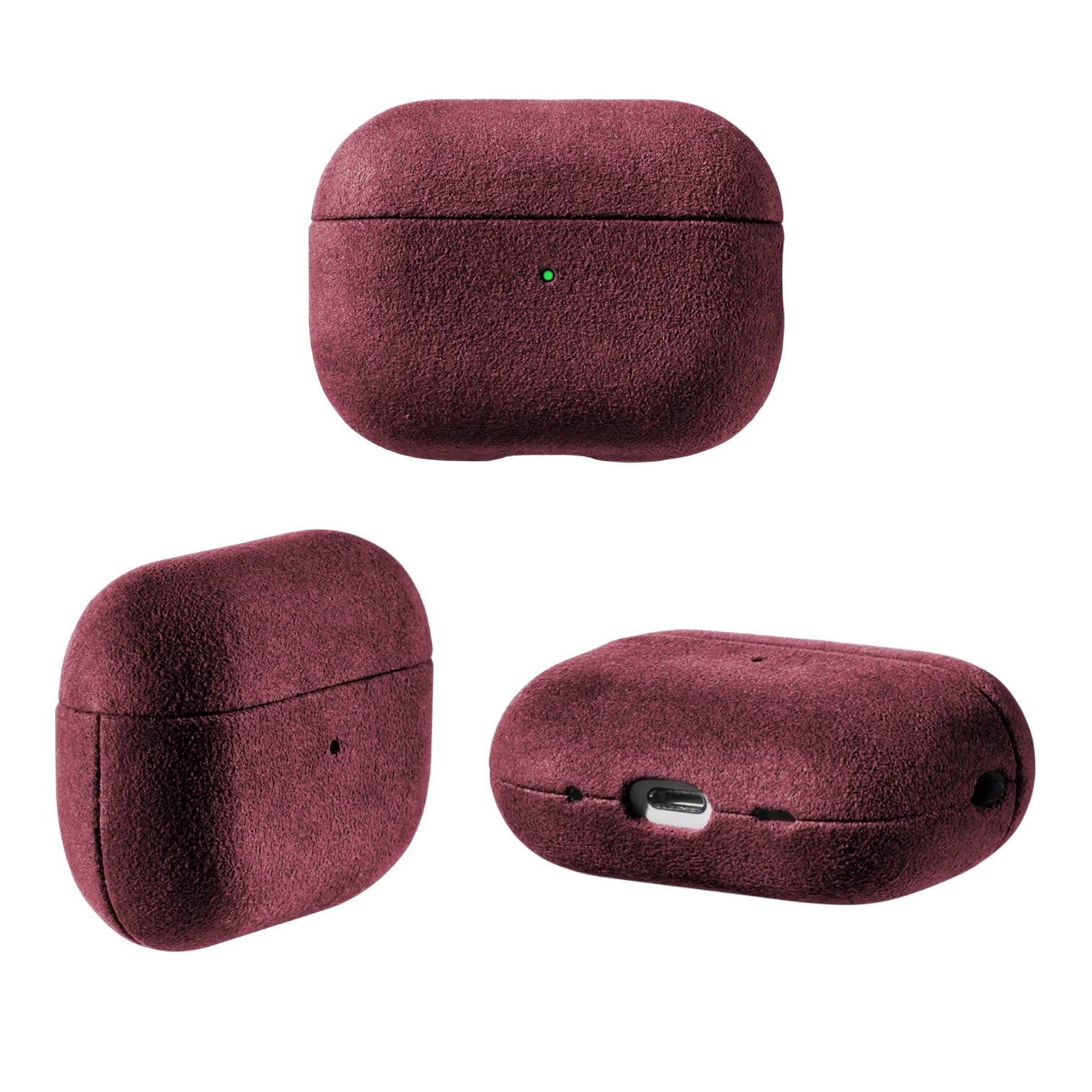 AirPods Alcantara Case – Wine Red
