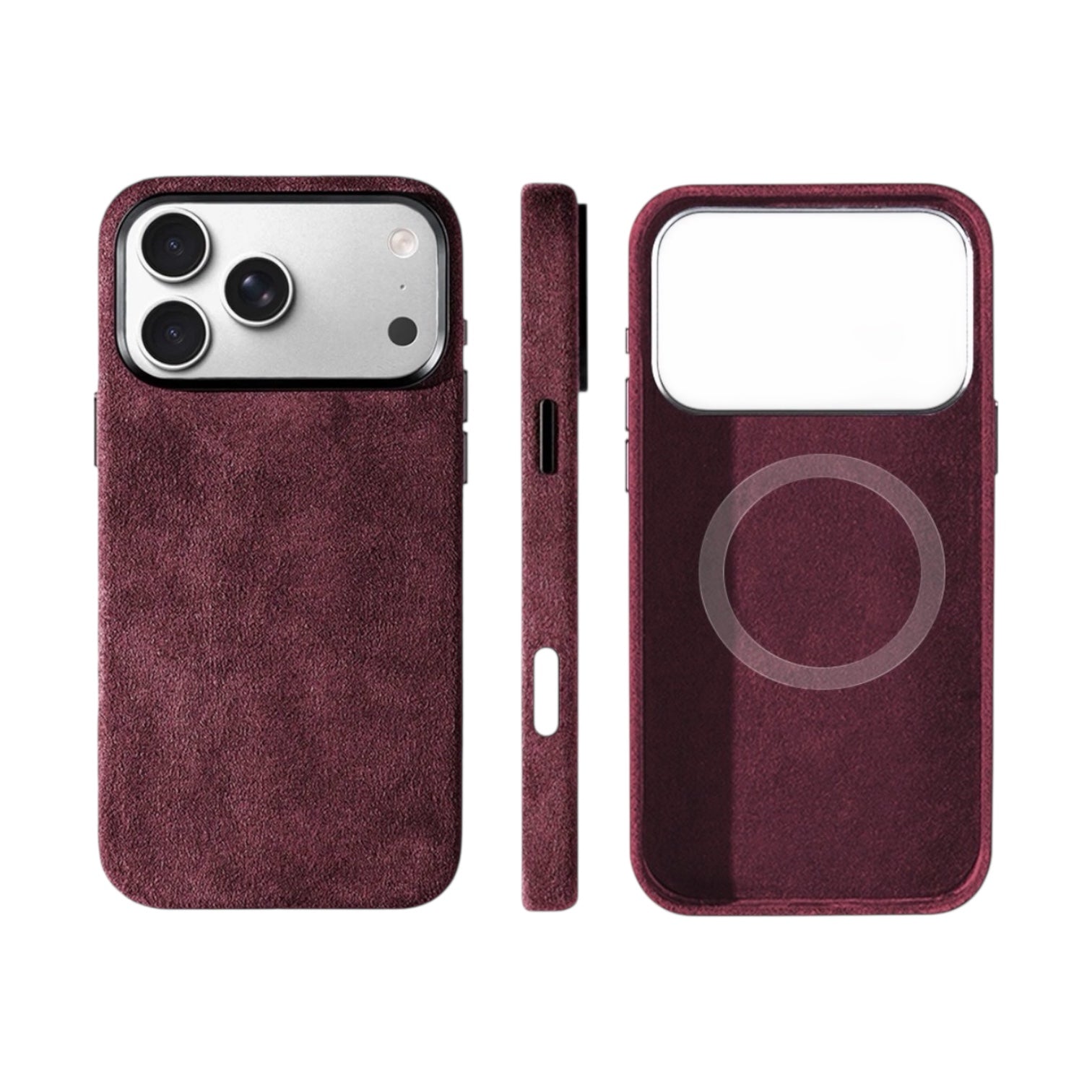iPhone Alcantara Case – Wine Red