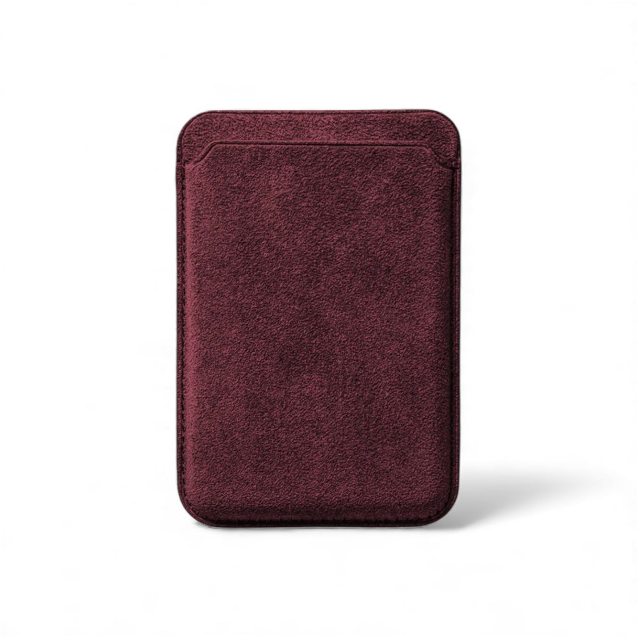 Alcantara MagSafe Wallet – Wine Red