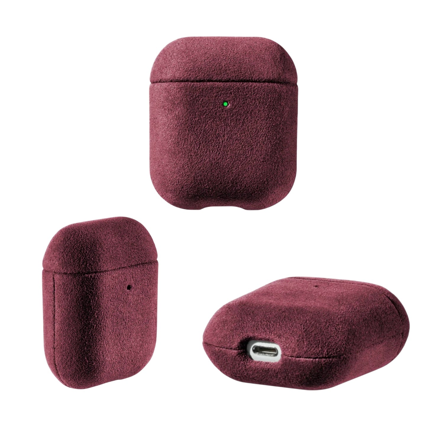 AirPods Alcantara Case – Wine Red