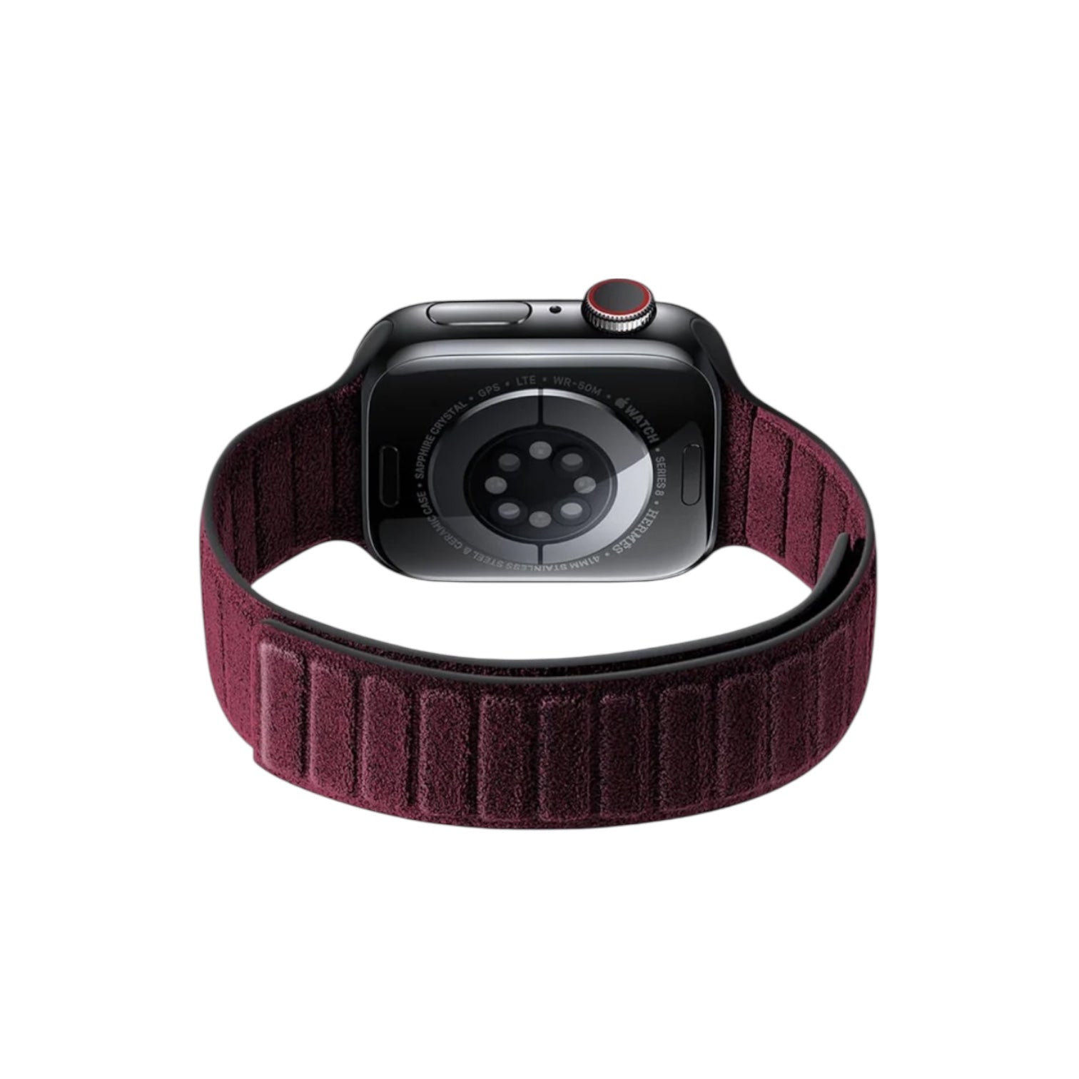 Alcantara Apple Watch Band – Wine Red