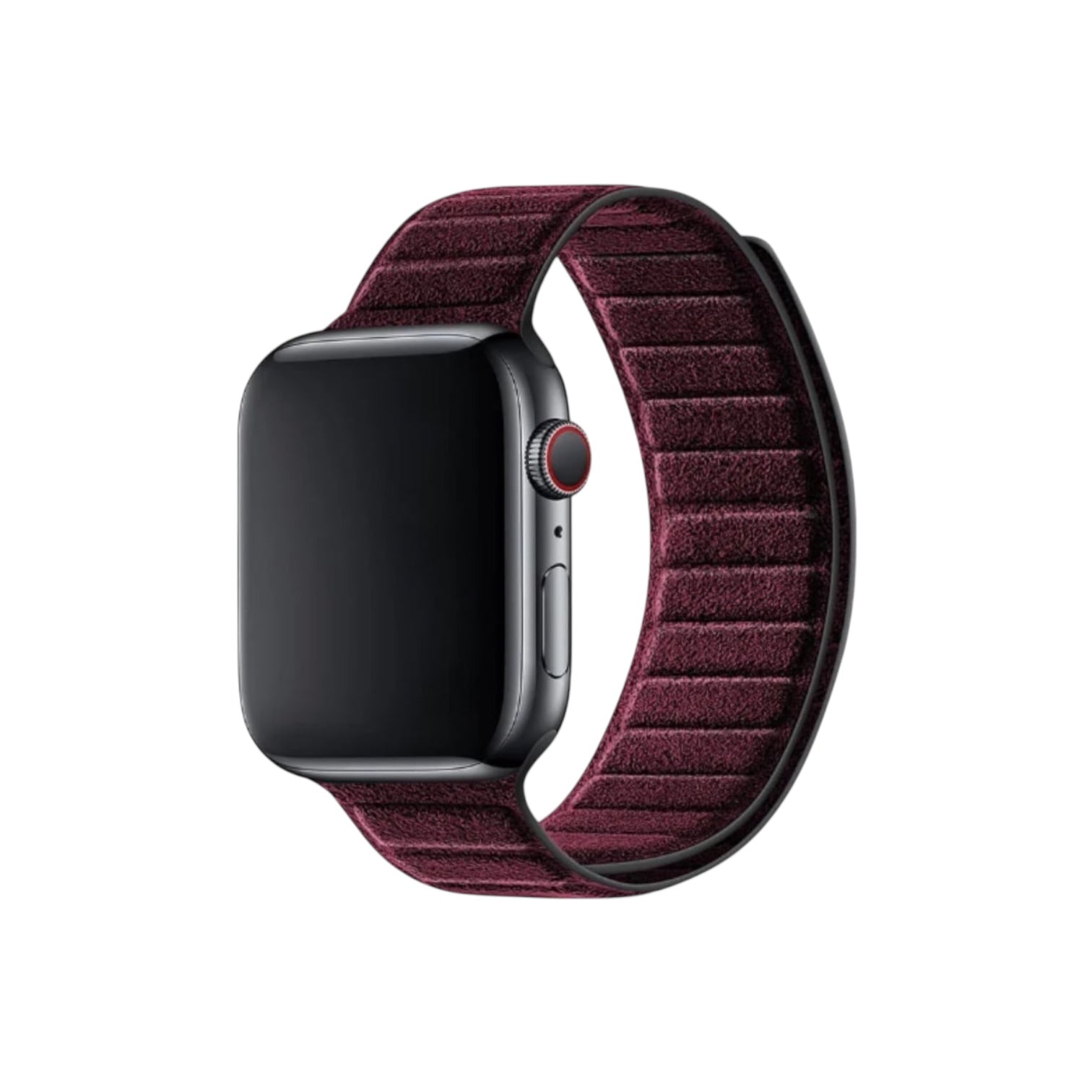 Alcantara Apple Watch Band – Wine Red