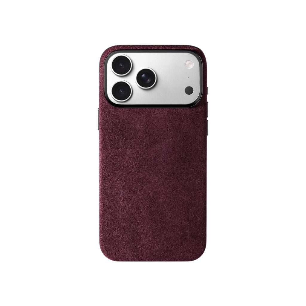 iPhone Alcantara Case – Wine Red